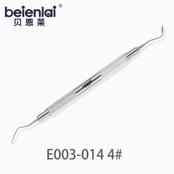 Benlai Dental Composite Plugger E003-014 SXS 4#, Double End φ6.5 Solid Round Handle